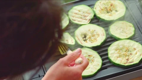 Vegetables Barbecue Outdor Stock Footage 74911419