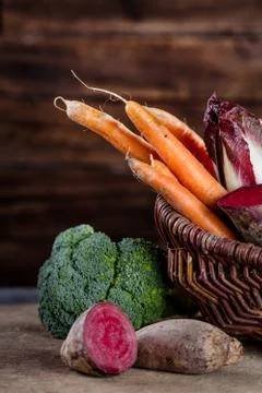 Vegetables basket Foto stock
