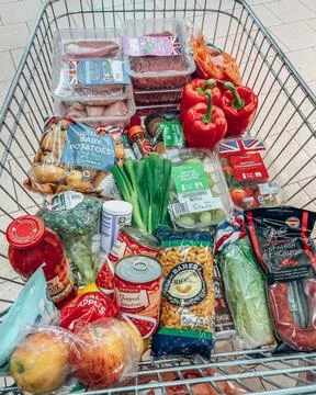 Vegetables in a basket Stock Photos