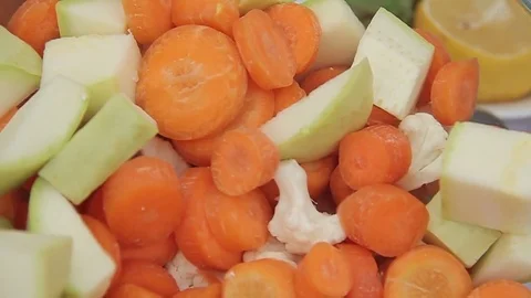 Vegetables for BBQ Stock Footage 71098403