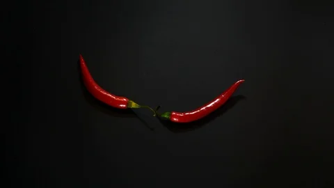 Vegetables on a black background Stock Footage 85986567