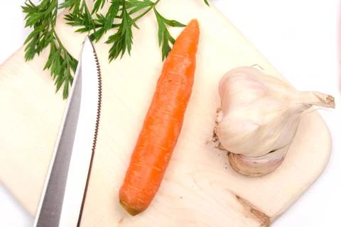 Vegetables on board Stock Photos