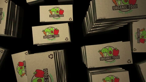 Vegetables box pack loop 스톡 동영상 316311211