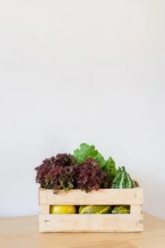 Vegetables in a box Stock Photos