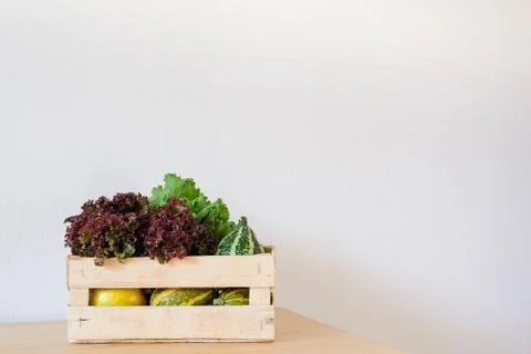 Vegetables in a box Stock Photos