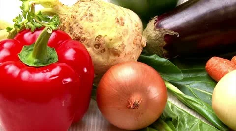 Vegetables, camera dolly Video stock 10731074