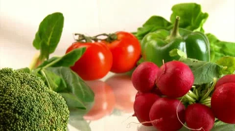 Vegetables, camera dolly Stock Footage 10731100