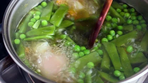 Vegetables cooking Stock Footage 69738749