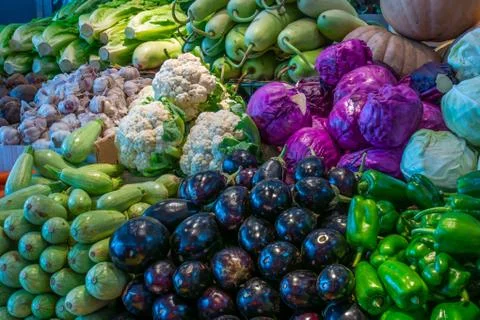 Vegetables on the counter Stock Photos