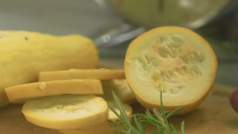Vegetables on Cutting Board Stock Footage 94123826