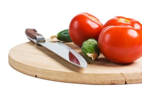 Vegetables on a cutting board Stock-Fotos