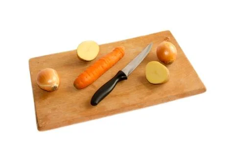 Vegetables on a cutting board Stock Photos