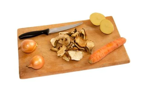 Vegetables on a cutting board Stock Photos