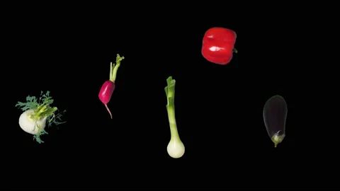 Vegetables Video stock 132365917