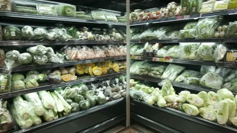 Vegetables in the fridge Stock Footage 139514206
