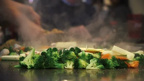 Vegetables Fried Rice Stock Footage 112667532