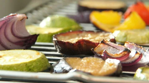 Vegetables on the grill Stock-Footage 59174210