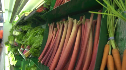 Vegetables at the Grocery Store Stock Footage 33070983