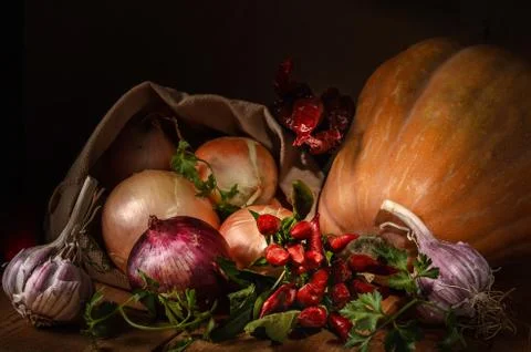 Vegetables in a group Stock Photos