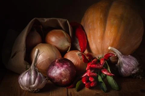 Vegetables in a group Stock Photos