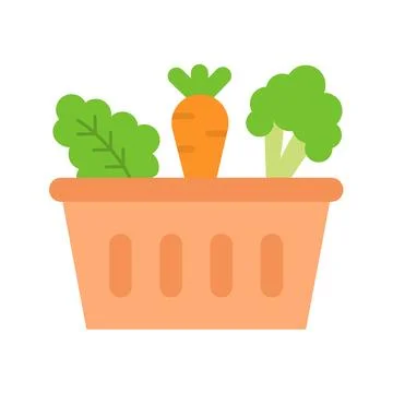 Vegetables icon vector image. Illustrazione stock