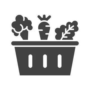 Vegetables icon vector image. Stock Illustration
