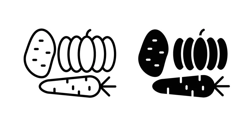 Vegetables icon for web projects Stock Illustration