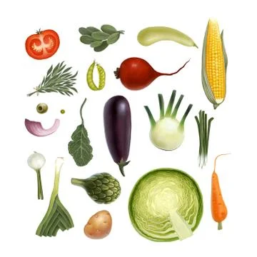 Vegetables Ilustração Stock