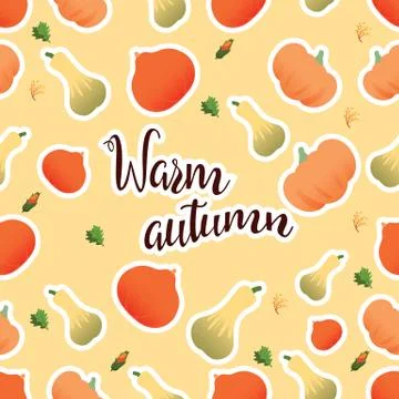 Vegetables isolated on background in unique trendy organic style イラスト素材