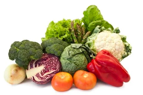 Vegetables isolated Foto stock