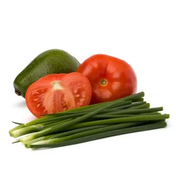 Vegetables isolated on white background Stock Photos