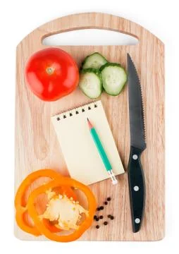 Vegetables on the kitchen chalkboard Stock Photos