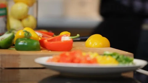 Vegetables in a kitchen. Stock Footage 106077673
