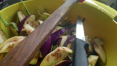 Vegetables in the kitchen Stock Footage 282239931