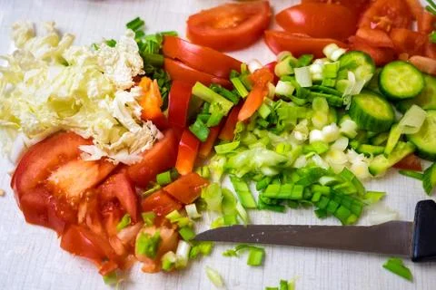 Vegetables in the kitchen Stock Photos