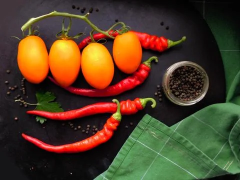 Vegetables in the kitchen Stock Photos