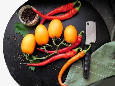 Vegetables in the kitchen Stock Photos