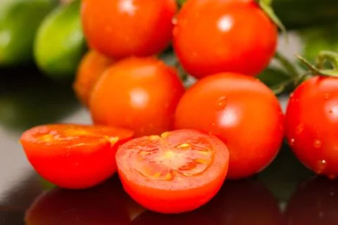 Vegetables on the kitchen table Stock Photos