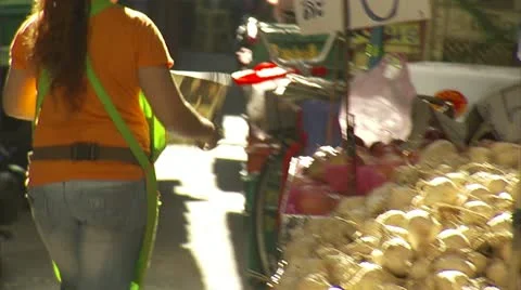 Vegetables Market Stock Footage 12761657