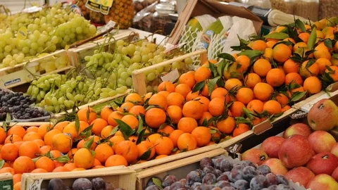 Vegetables market Stock Footage 87177105