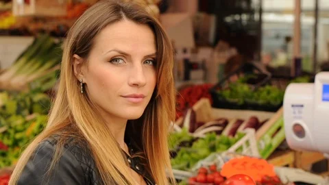 Vegetables market Stock Footage 87177172