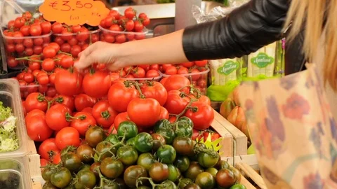 Vegetables market Stock Footage 87177188
