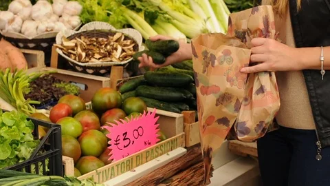 Vegetables market Stock Footage 87177210