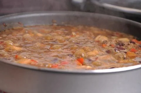 Vegetables with meat Stock Photos