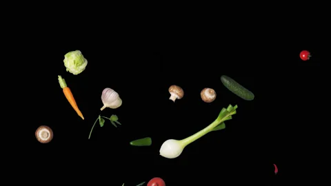 Vegetables Mix Stock Footage 132365937