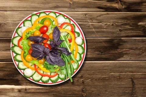 Vegetables mix on the table Stock Photos
