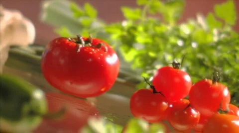 Vegetables in moving (sequence) 004 Stock Footage 284948