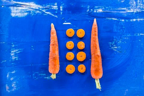 Vegetables on old wood surface Stock Photos