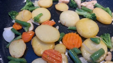 Vegetables For Omelette, Rotation Background Stock Footage 301224081