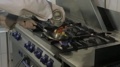 Vegetables In A Pan Stock Footage 62507484